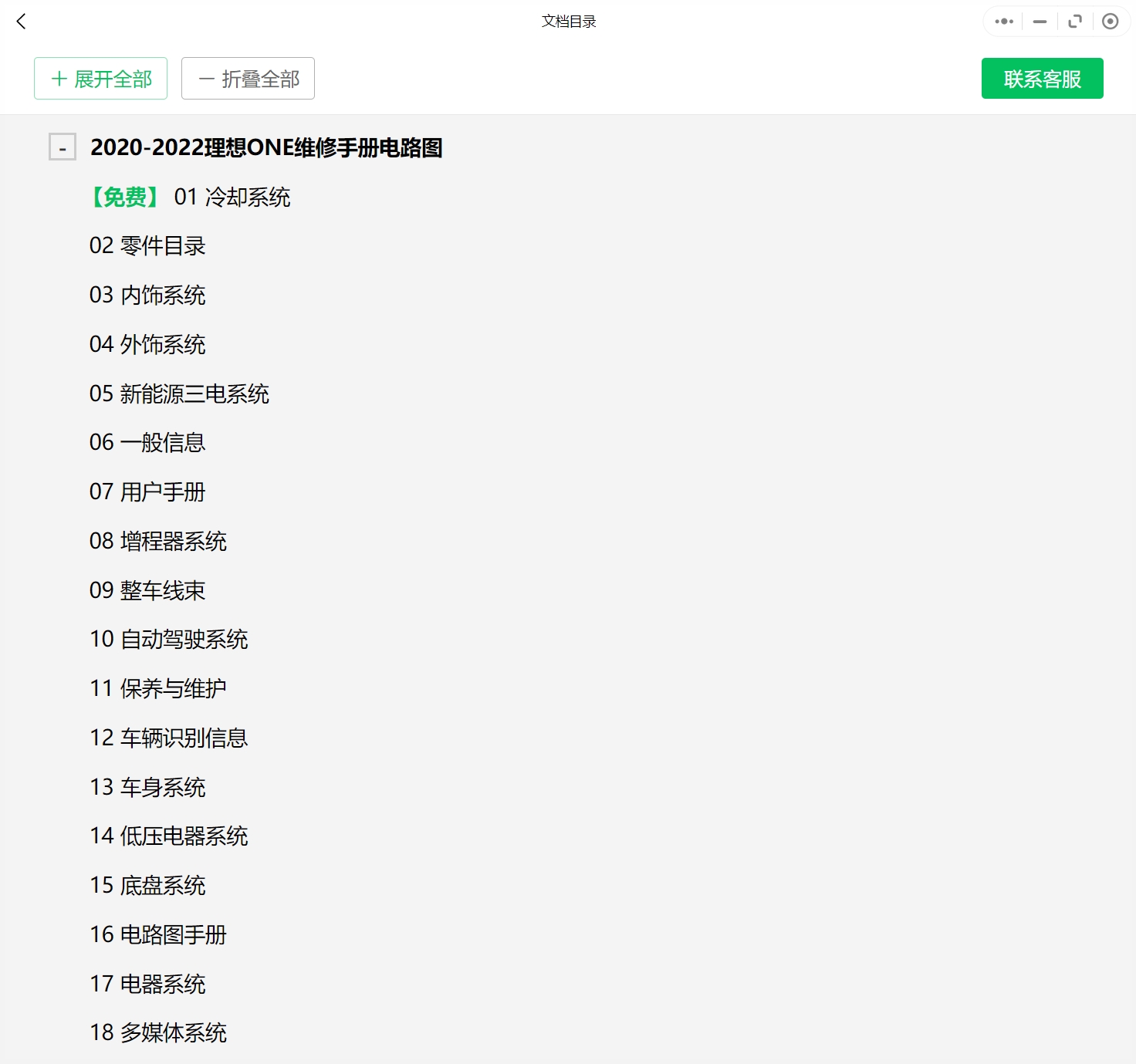 理想力帆汽車維修手冊和電路圖[資料更新]
