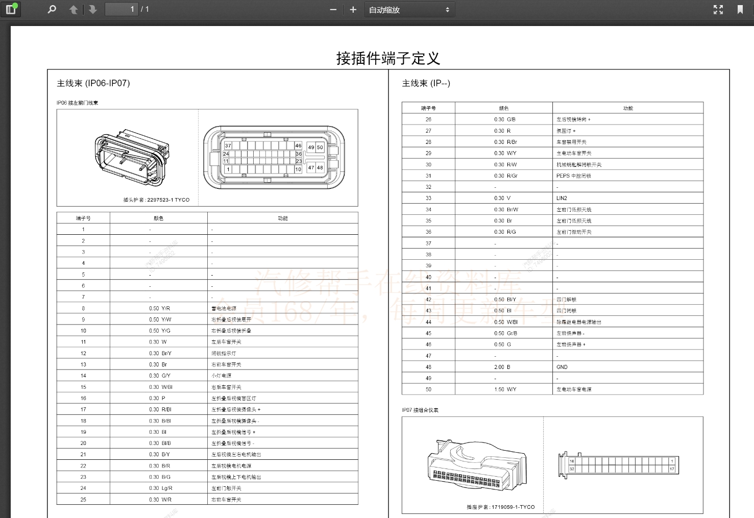 騰勢斯威坦克深藍汽車維修手冊和電路圖[資料更新]
