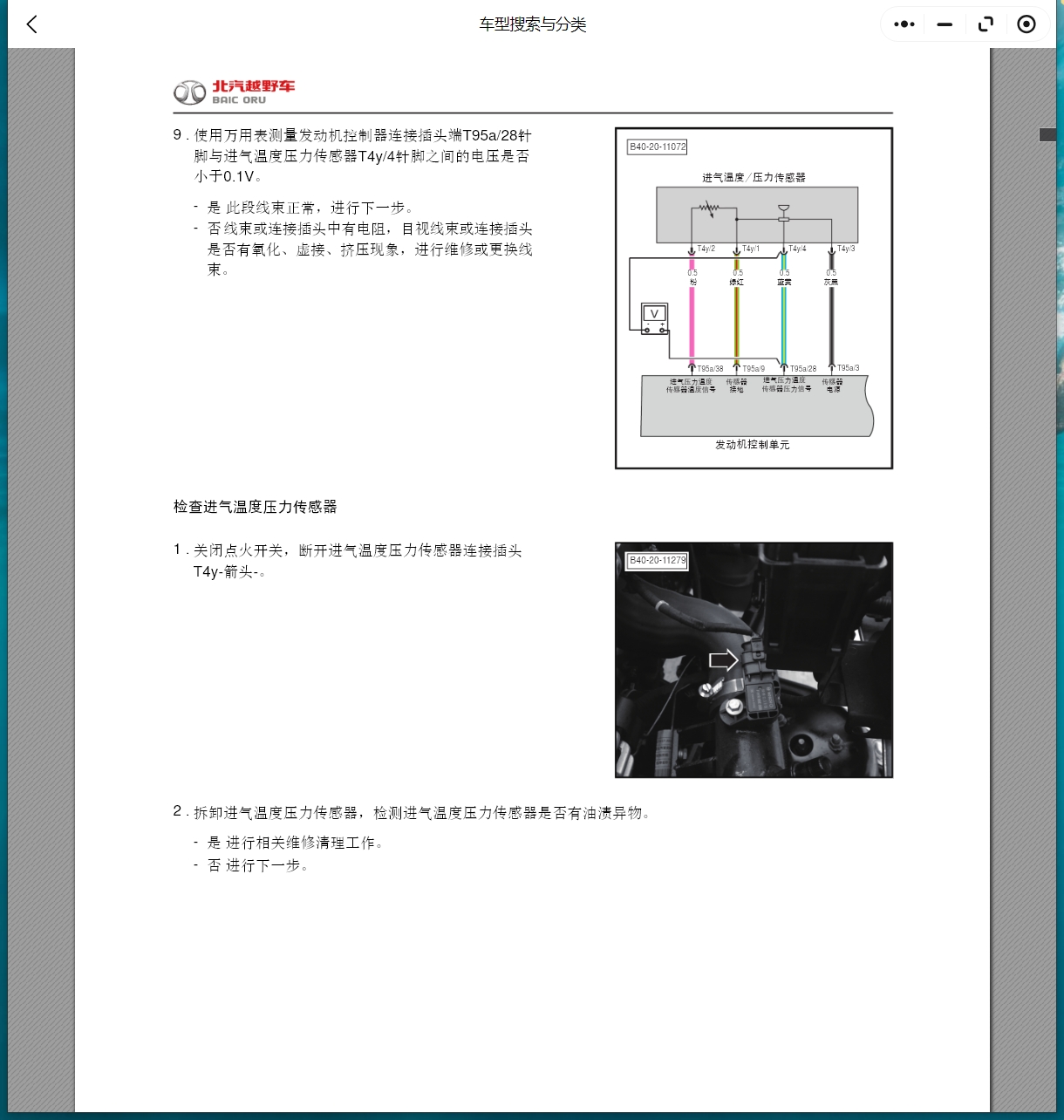 2015-2024年北京越野車BJ20 BJ30 BJ40 PLUS BJ60 BJ80 BJ90 F40維修手冊電路圖